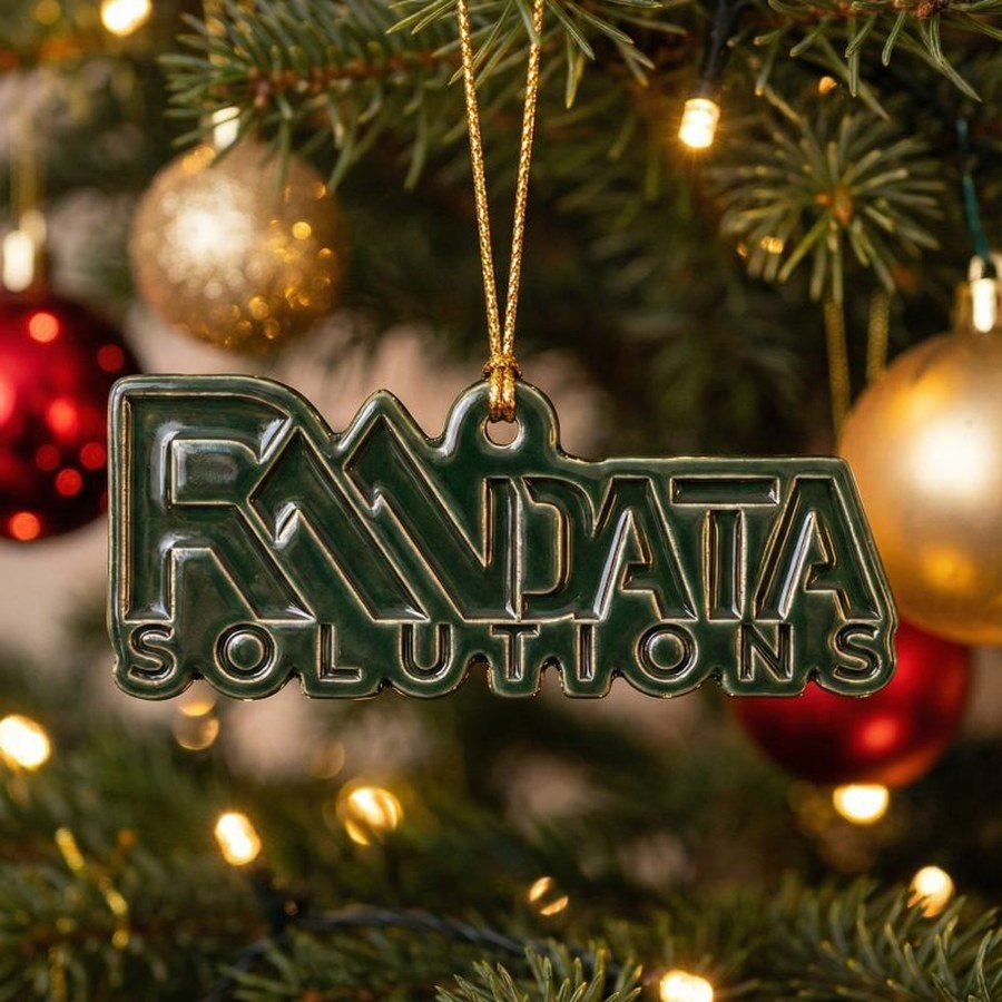 Adorno navideño de RM Data Solutions